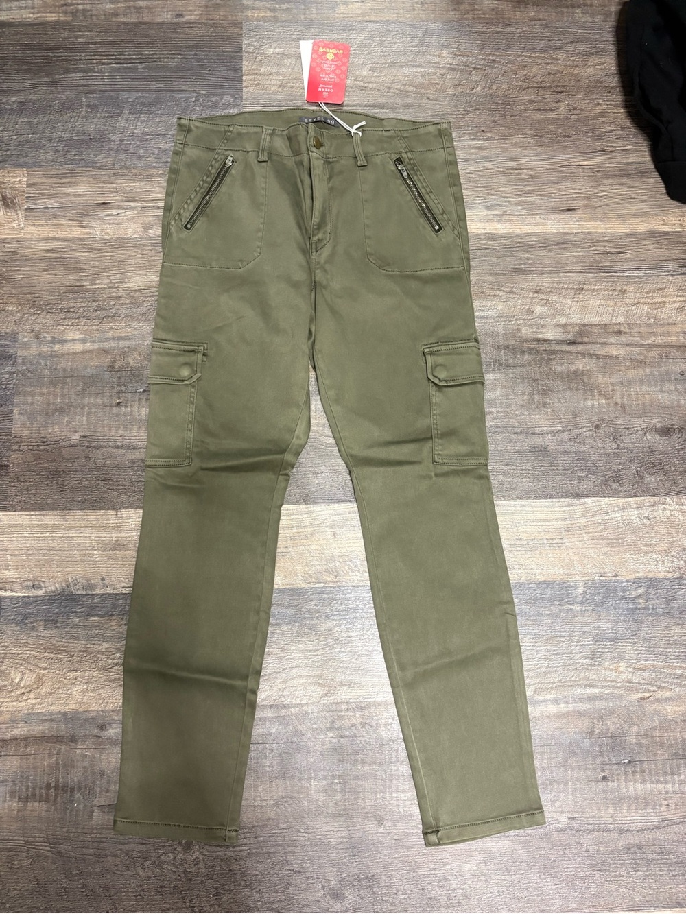 Evereve Olive Green Women's Cargo Jeans